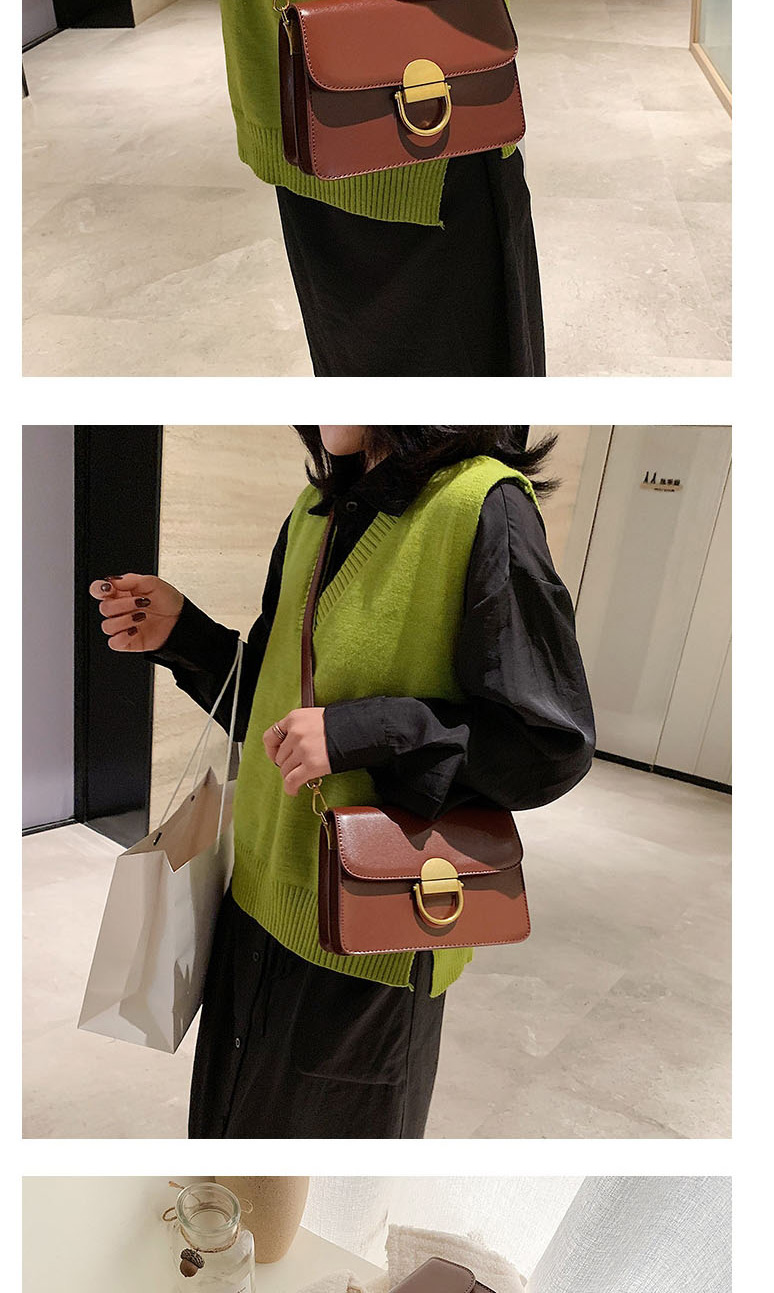 Fashion Black Locked Flap Shoulder Crossbody Bag,Shoulder bags