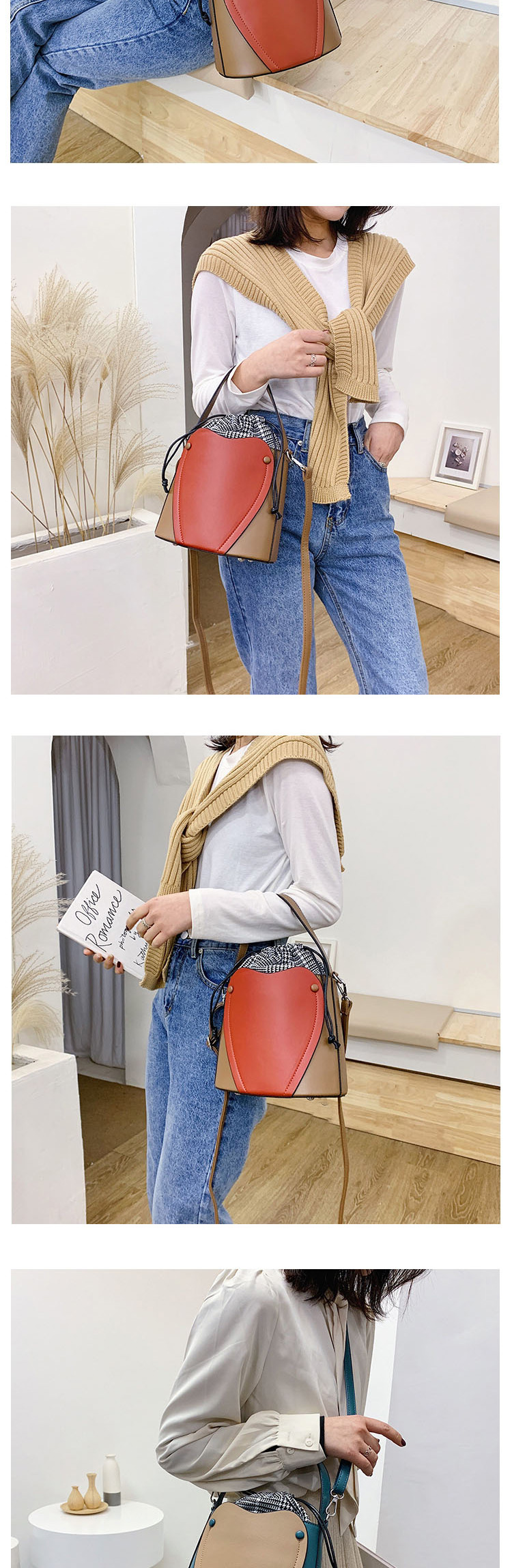 Fashion Red Wine Cross Body Strap Shoulder Bag,Handbags