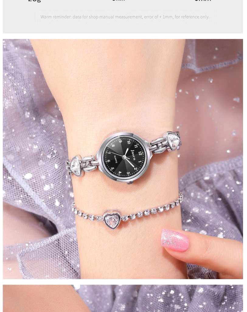 Fashion Black Face With Silver Band Bracelet Watch With Diamond Dial And Angular Mirrored Steel Strap,Ladies Watches