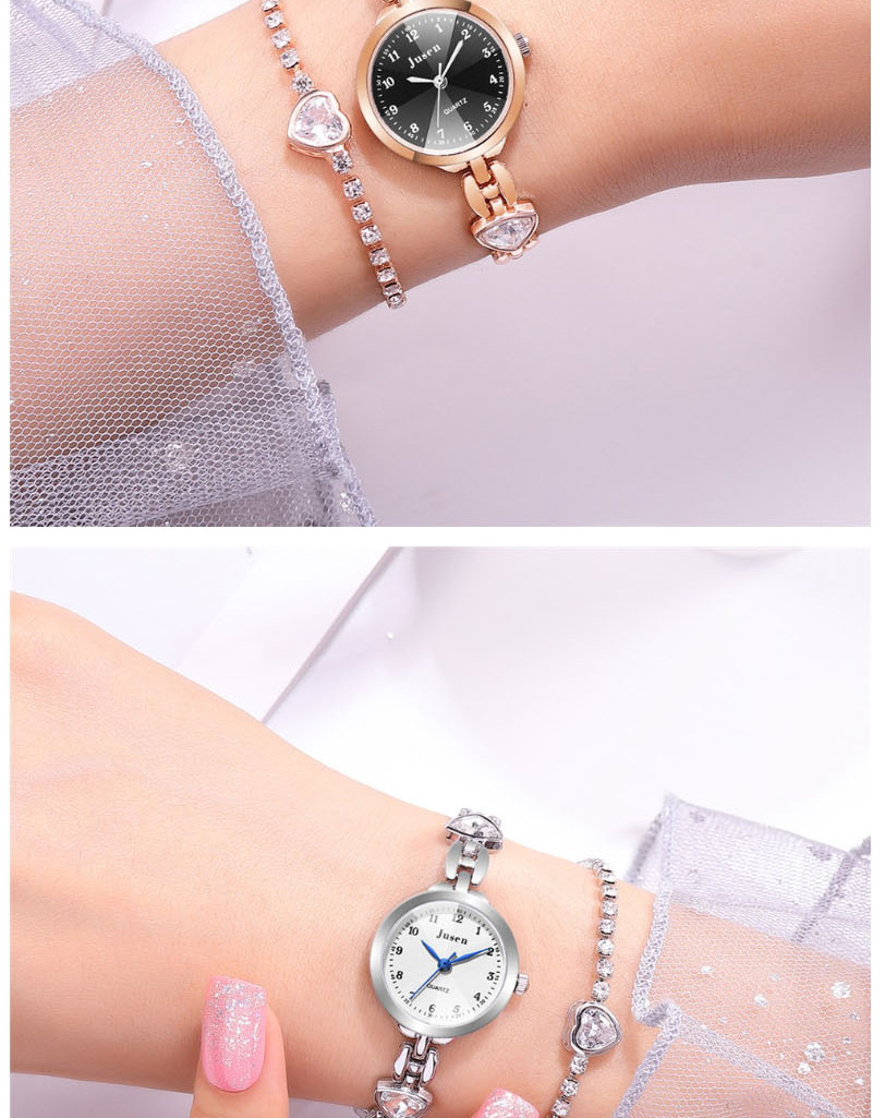 Fashion Black Face With Silver Band Bracelet Watch With Diamond Dial And Angular Mirrored Steel Strap,Ladies Watches