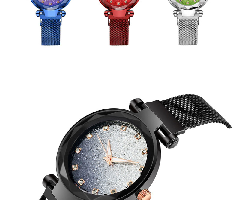 Fashion Blue Gradient Diamond Star Watch,Ladies Watches