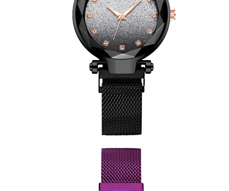 Fashion Black Gradient Diamond Star Watch,Ladies Watches
