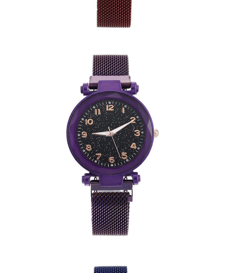 Fashion Black Watch Starry Luminous Magnetite Milan Quartz Watch,Ladies Watches