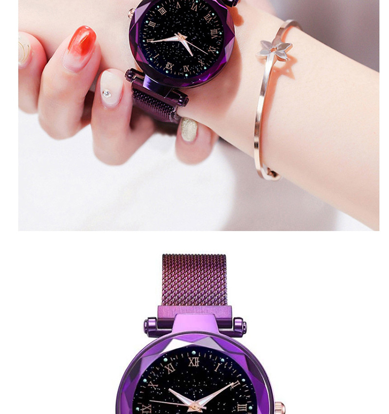 Fashion Blue Alloy Luminous Starry Sky Watch,Ladies Watches