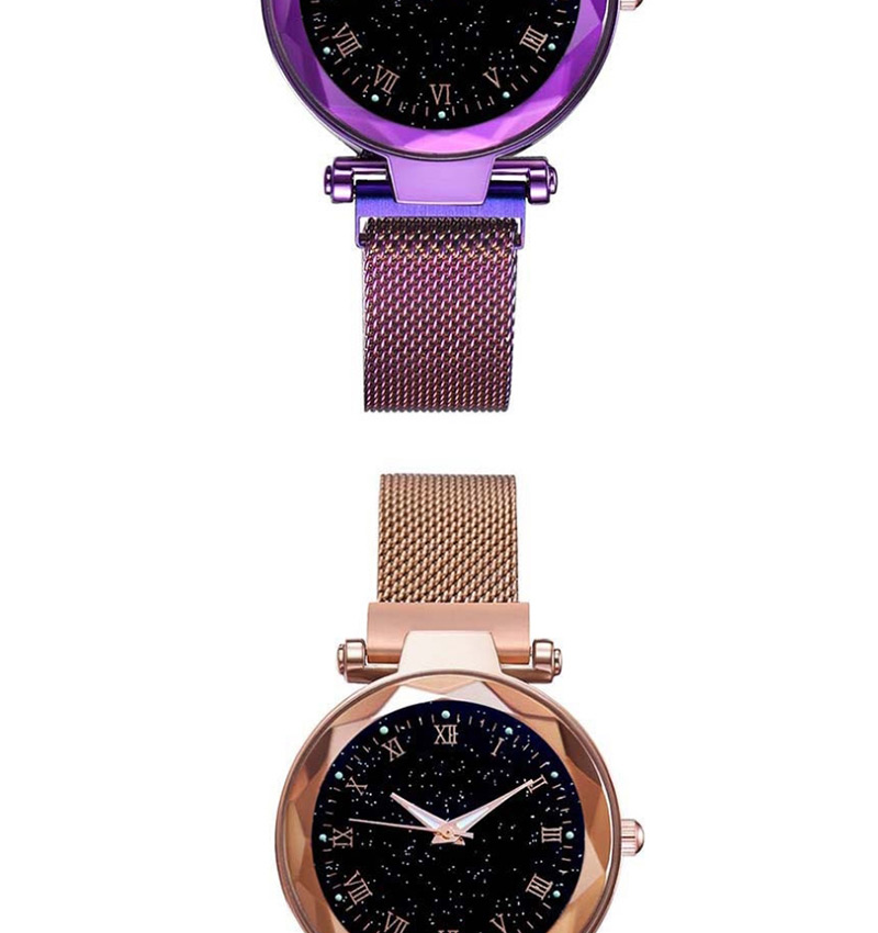 Fashion Purple Alloy Luminous Starry Sky Watch,Ladies Watches