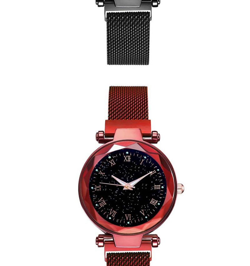 Fashion Black Alloy Luminous Starry Sky Watch,Ladies Watches