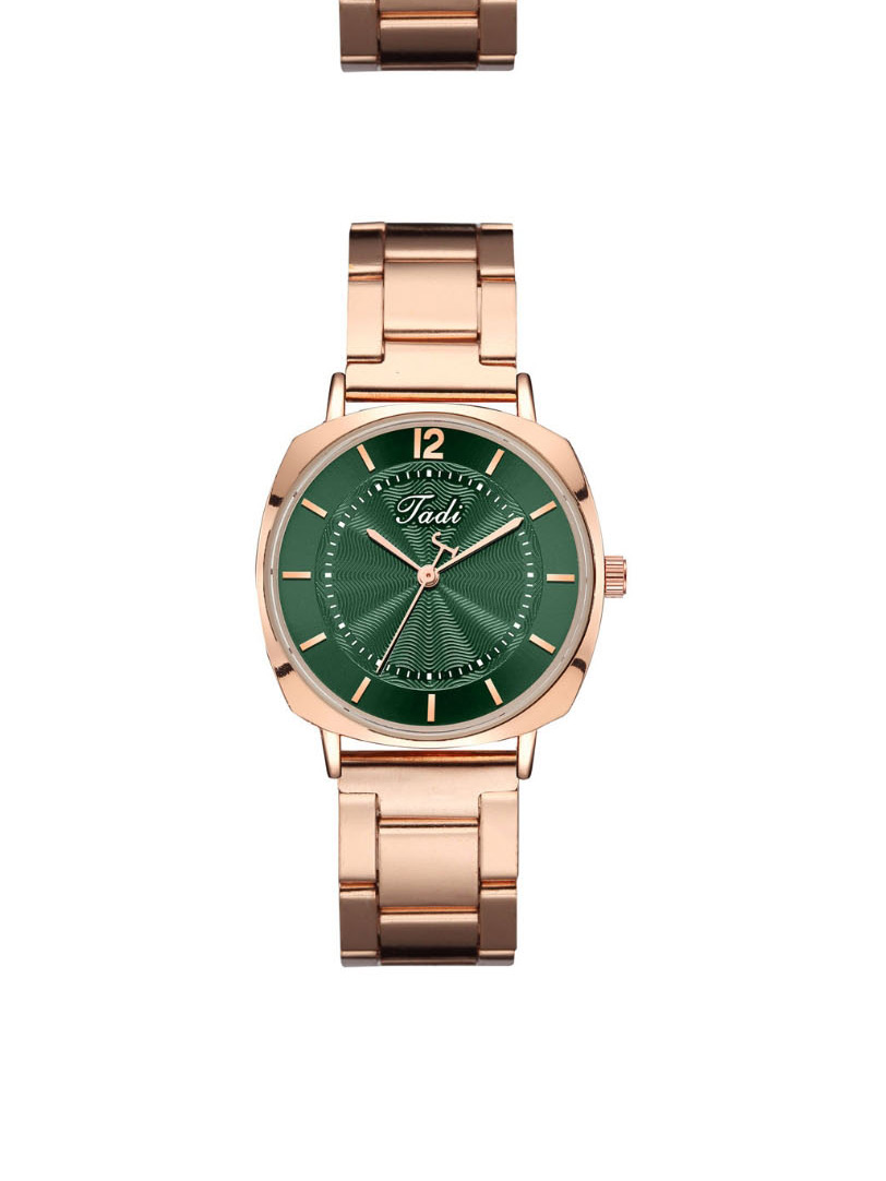 Fashion Green Striped Quartz Steel Band Watch,Ladies Watches