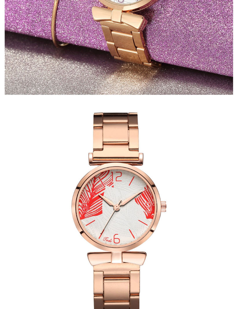 Fashion Purple Leaf Watch With Quartz,Ladies Watches