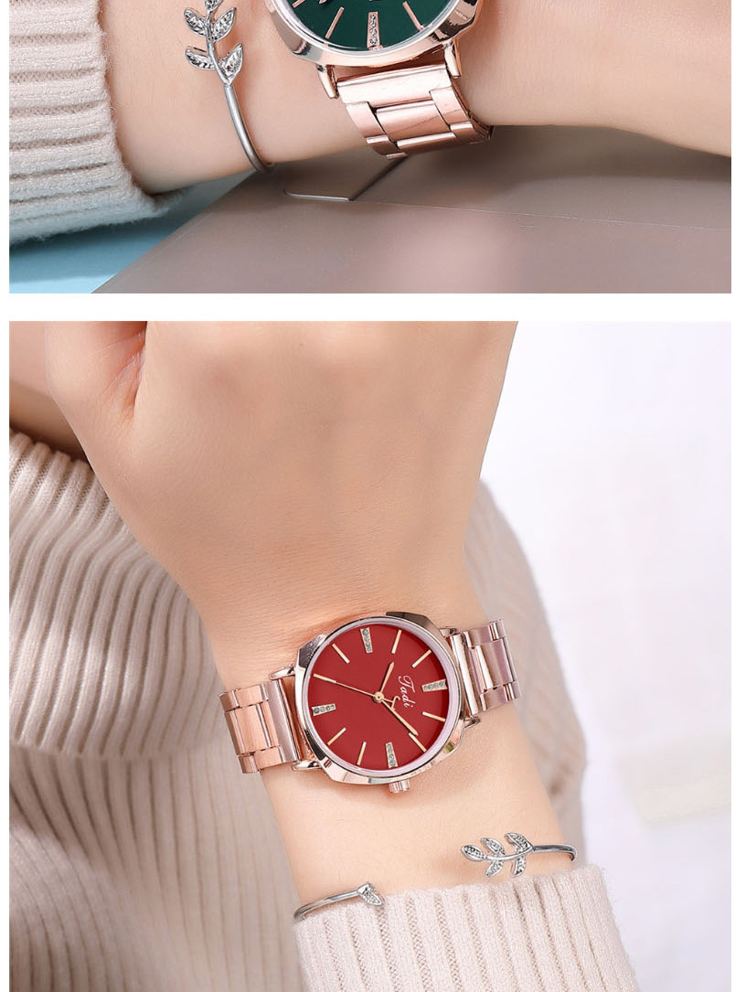 Fashion Green Quartz Watch With Alloy And Diamond Strap,Ladies Watches