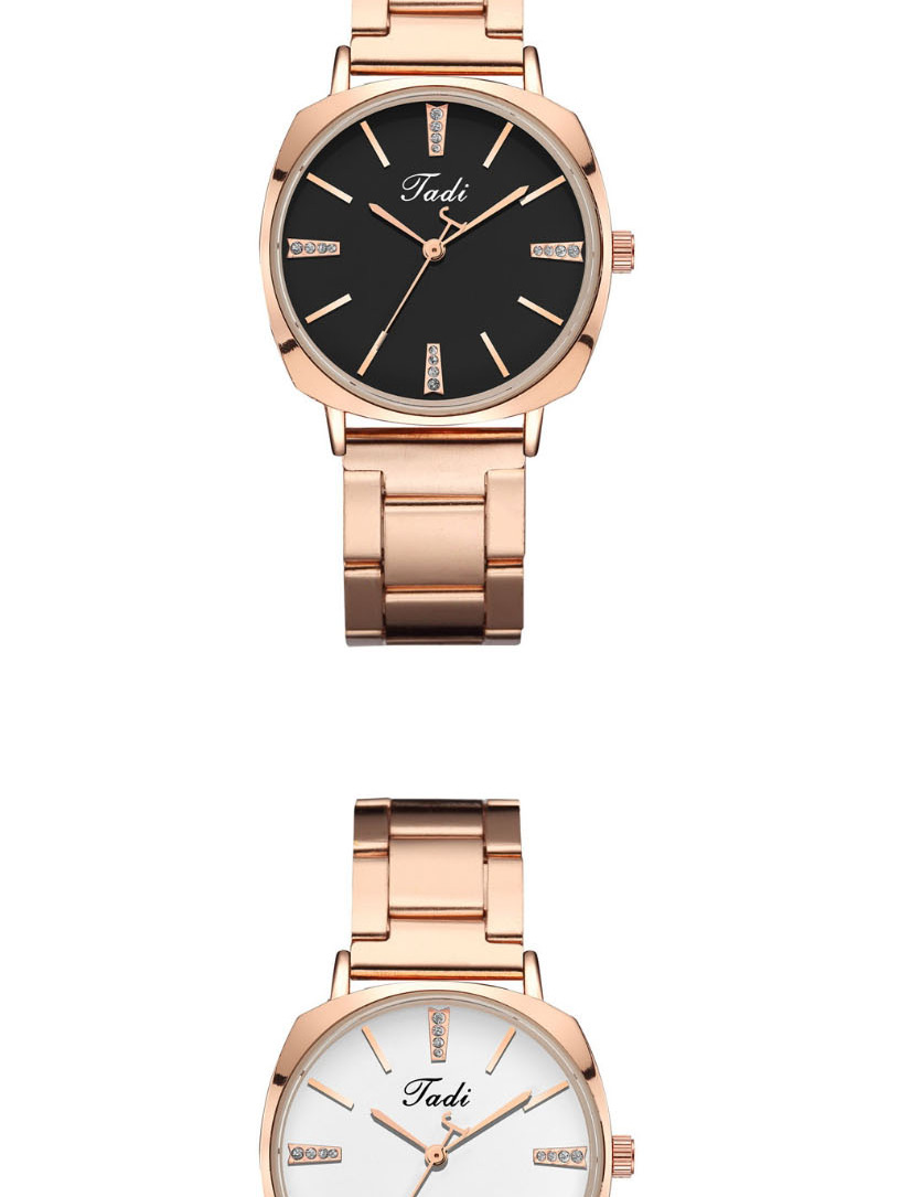 Fashion Black Quartz Watch With Alloy And Diamond Strap,Ladies Watches