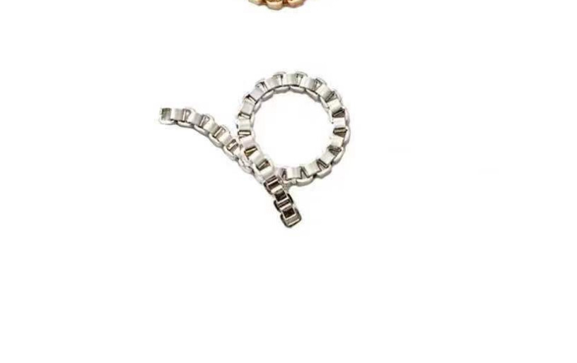 Fashion Silver (no. 7) Box Chain Cross Ring,Fashion Rings