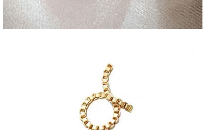 Fashion Gold (no. 7) Box Chain Cross Ring,Fashion Rings