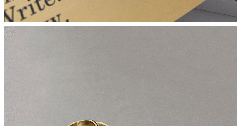 Fashion Gold Wide Edition Geometric Irregular Ring,Fashion Rings