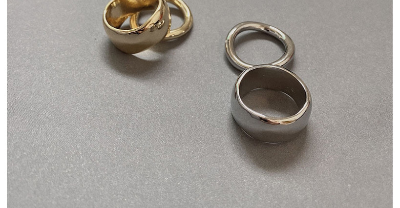 Fashion Wide Silver Version Geometric Irregular Ring,Fashion Rings