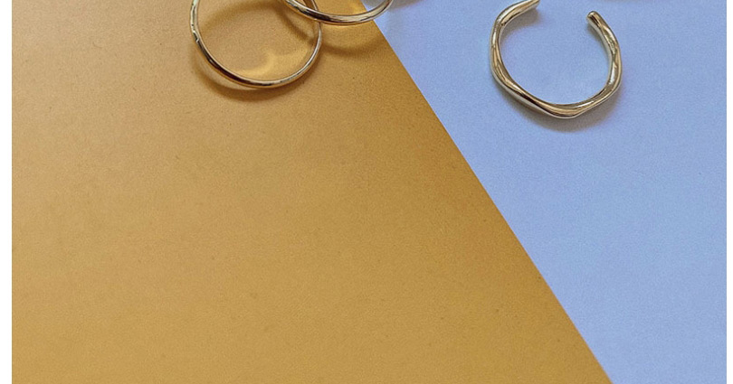 Fashion Golden Geometric Open Multilayer Ring Set,Rings Set