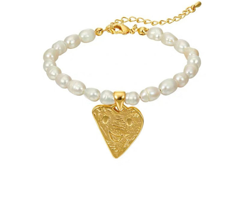 Fashion Golden Shaped Pearl Love Necklace,Pendants