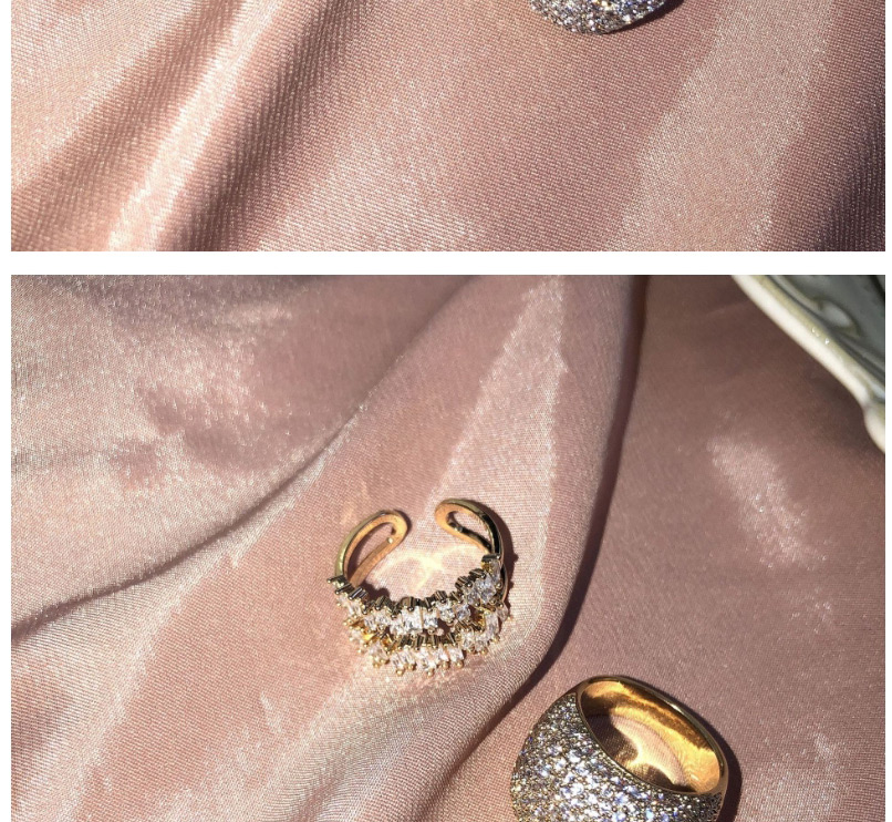 Fashion Square Silver (no. 8) Geometric Split Ring,Fashion Rings