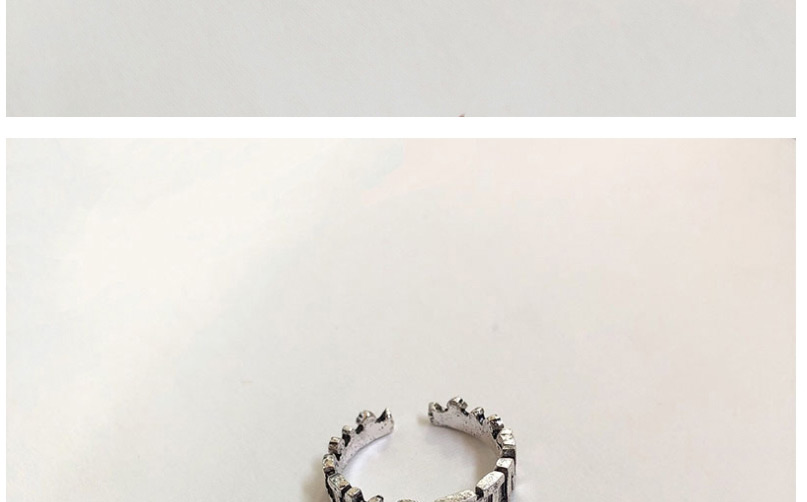 Fashion Letter (open) Silver Metal Letter Smiley Ring,Fashion Rings