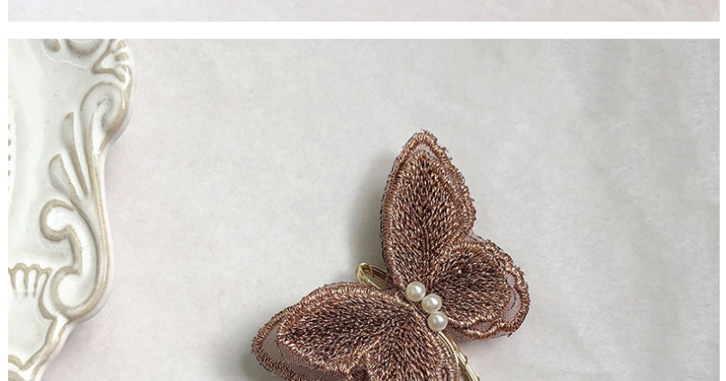 Fashion Single Gold Butterfly Embroidered Elf Ear Hook,Stud Earrings