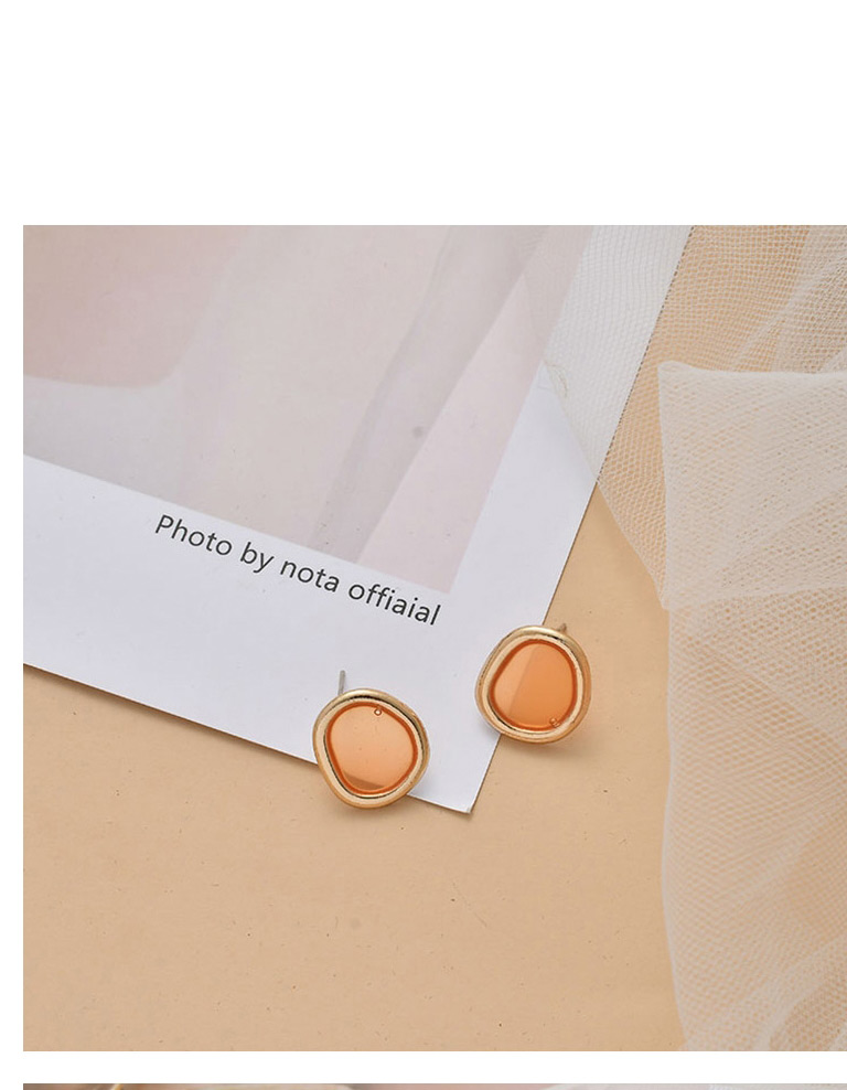 Fashion Golden  Silver Pin Geometric Transparent Earrings,Stud Earrings