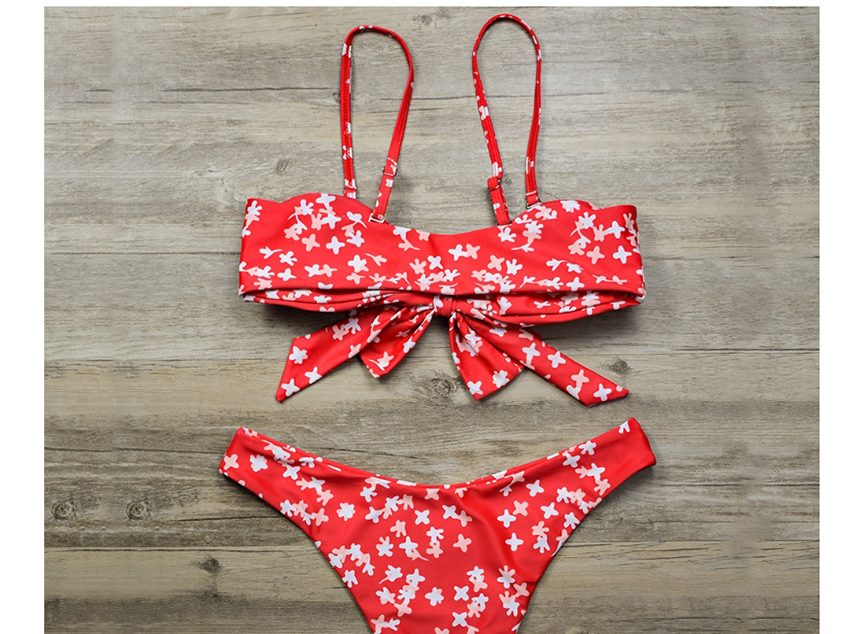 Fashion Red Veil Split Swimsuit Three-piece,Bikini Sets