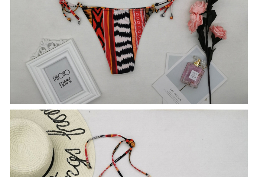Fashion Color Geometric Print Split Swimsuit,Bikini Sets