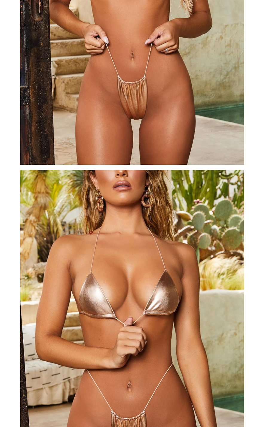Fashion Silver Bronzed Lace Up Swimsuit,Bikini Sets