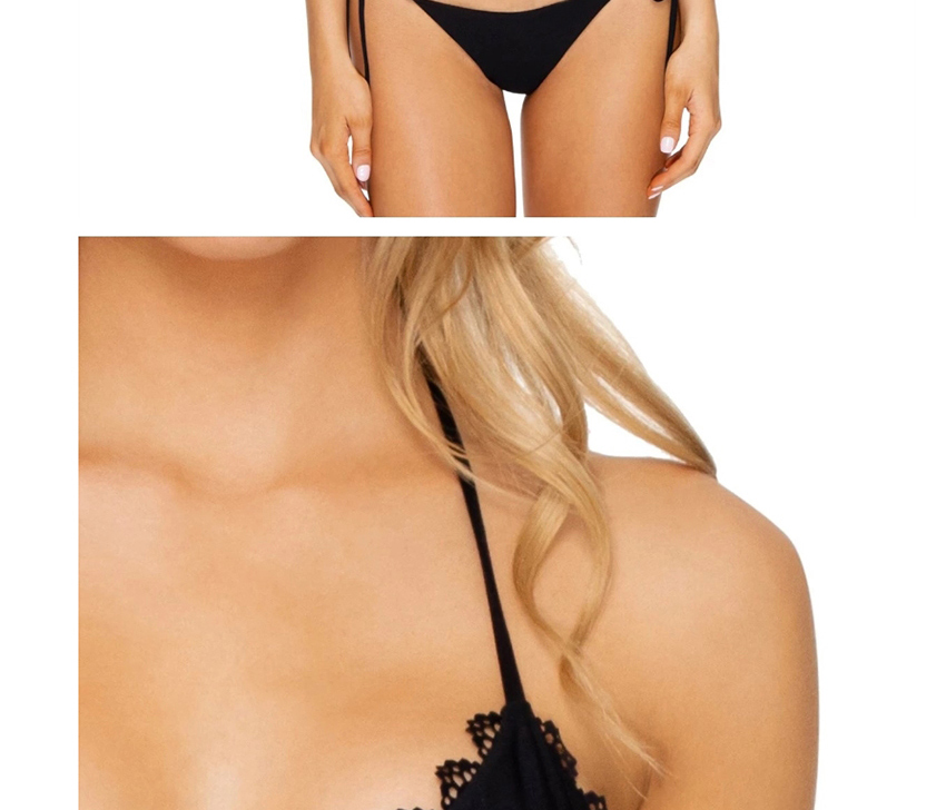 Fashion Black Printed Lace Halter Bikini,Bikini Sets