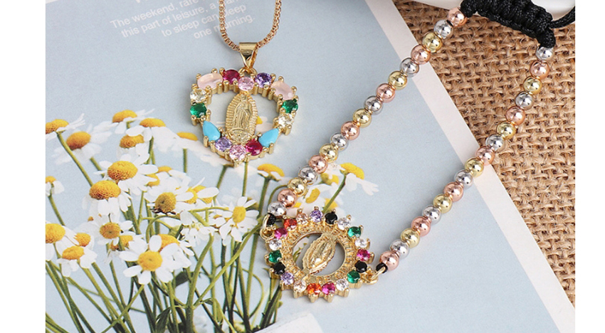 Fashion Golden Heart-shaped Cutout Zircon Necklace With Diamonds,Pendants