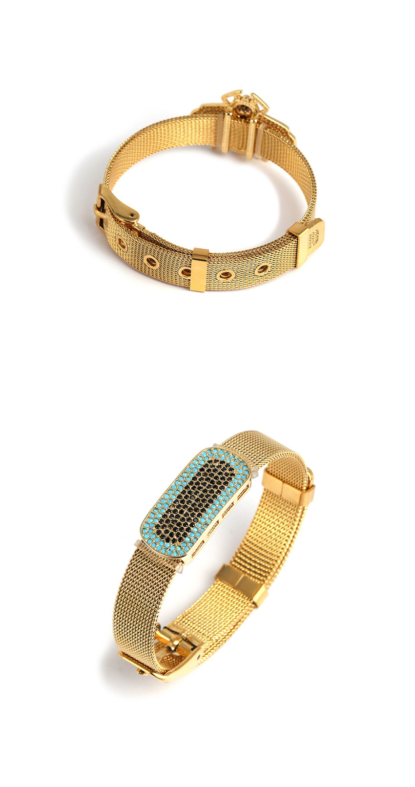 Fashion Blue Geometry Alloy Diamond Bracelet,Fashion Bracelets