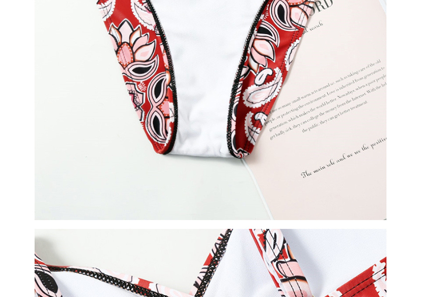 Fashion Color Printed Totem Split Swimsuit,Bikini Sets