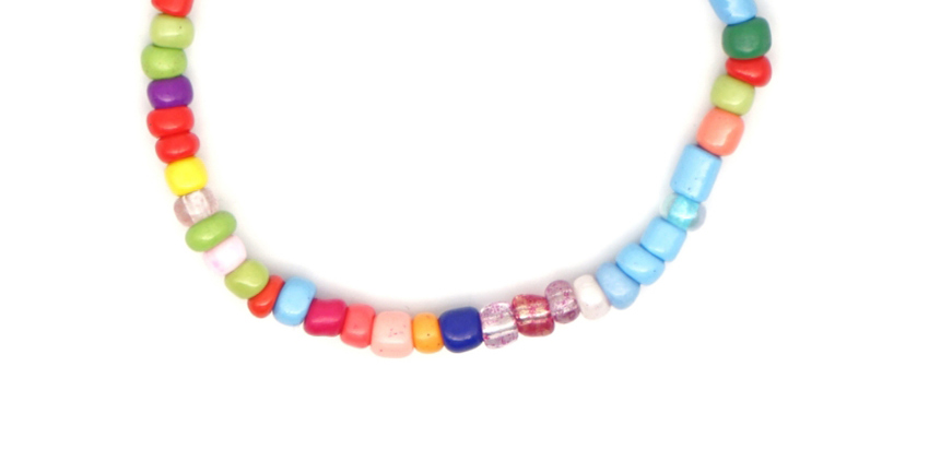 Fashion Color Woven Elastic Rope Rainbow Beads Alphabet Love Beaded Bracelet,Fashion Bracelets
