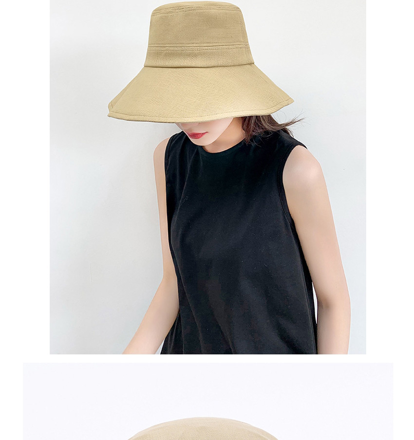 Fashion Beige Big Visor Hat,Sun Hats