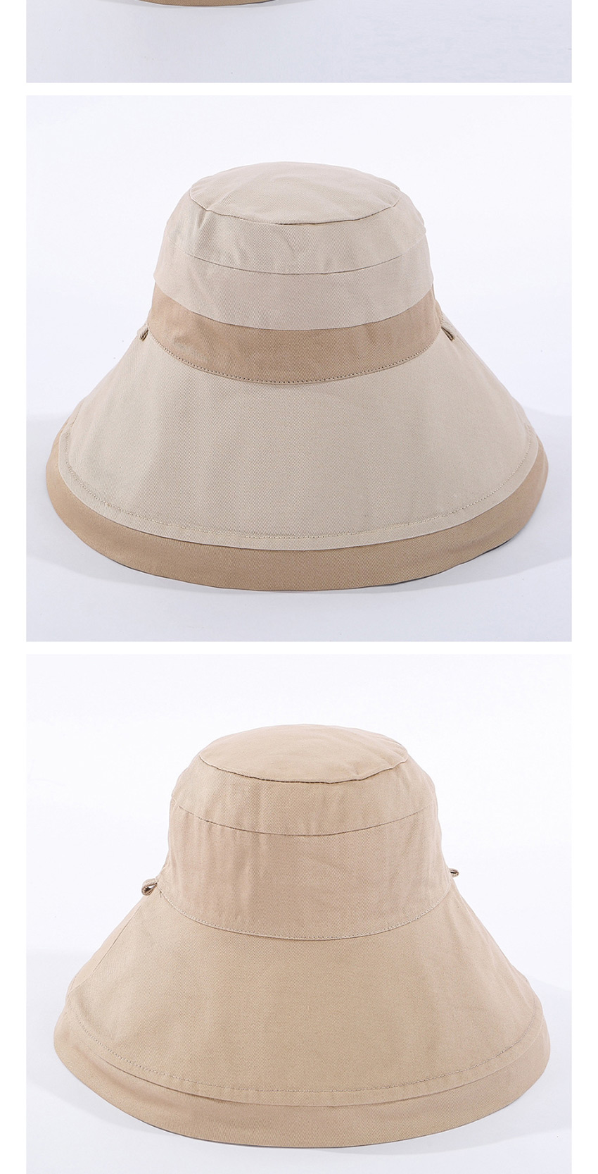 Fashion Rice + Rice Purple Color-block Double-sided Fisherman Hat,Sun Hats