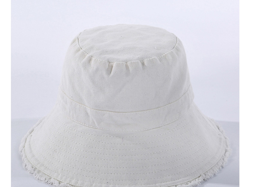 Fashion Black Frayed Denim Fisherman Hat,Sun Hats