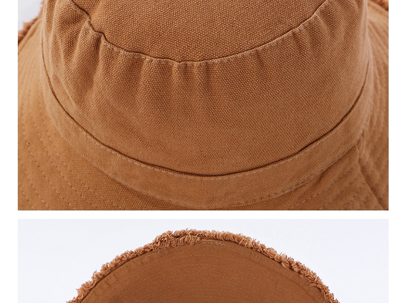 Fashion Caramel Frayed Denim Fisherman Hat,Sun Hats