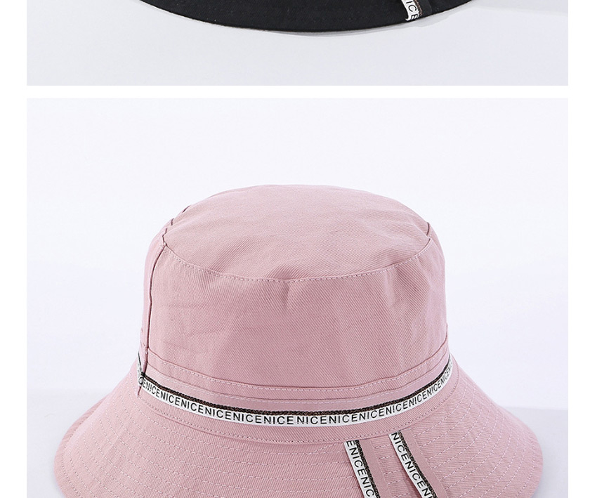 Fashion Black Patch Letters Fisherman Hat,Sun Hats