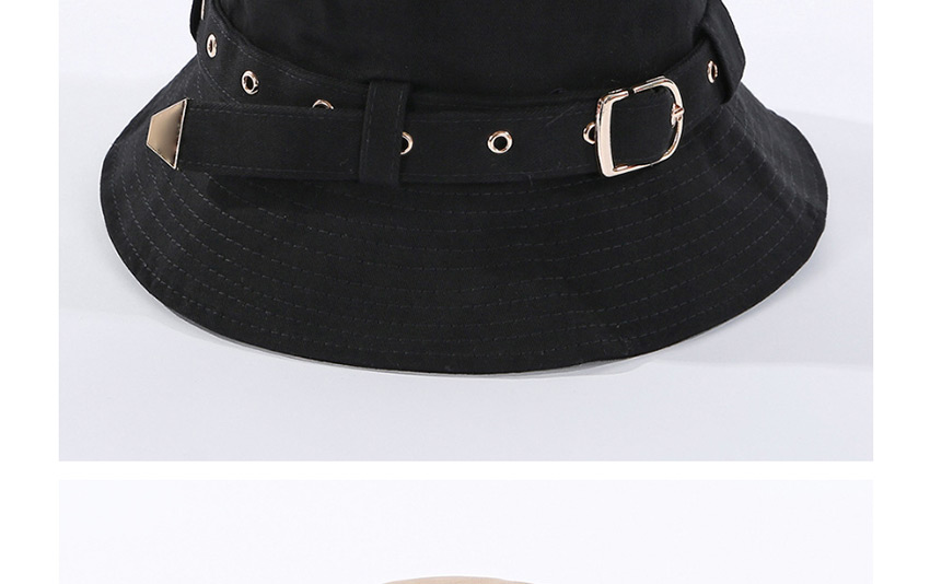 Fashion Khaki Belt Stud Fisherman Hat,Sun Hats