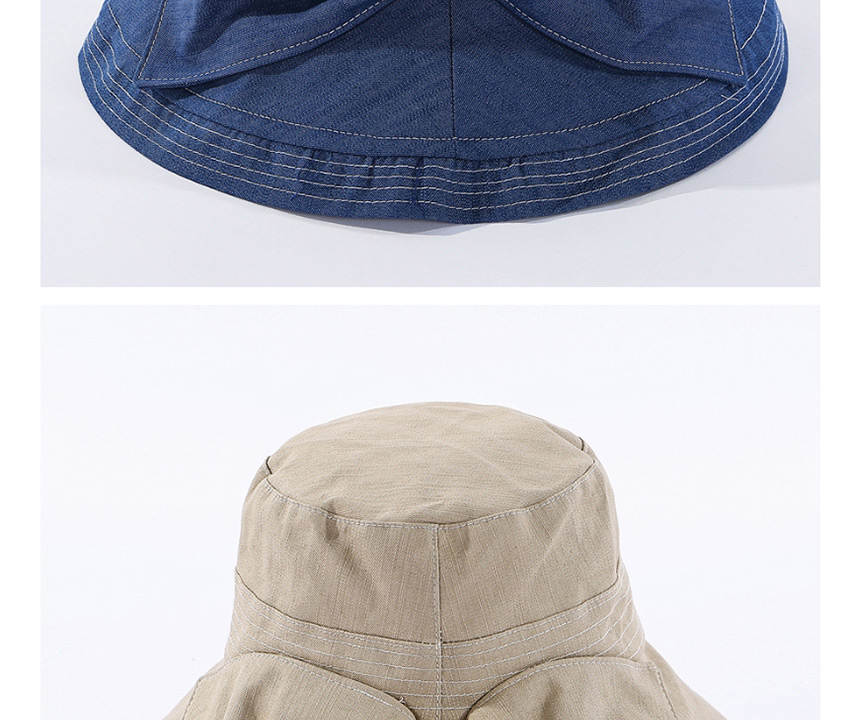 Fashion Khaki Fisherman Hat With Big Eaves Running Bow,Sun Hats