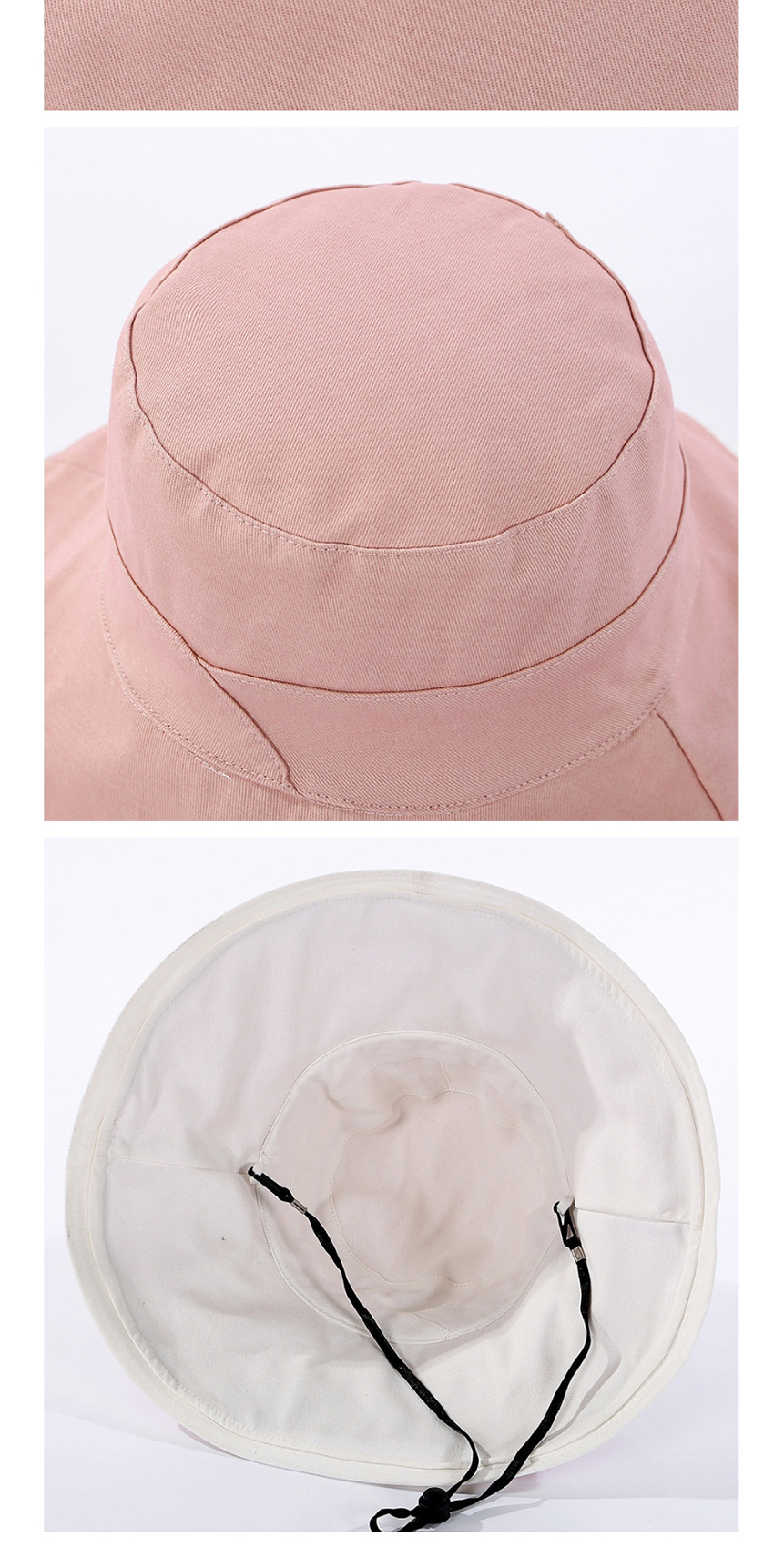 Fashion Pink Cotton Fisherman Hat,Sun Hats