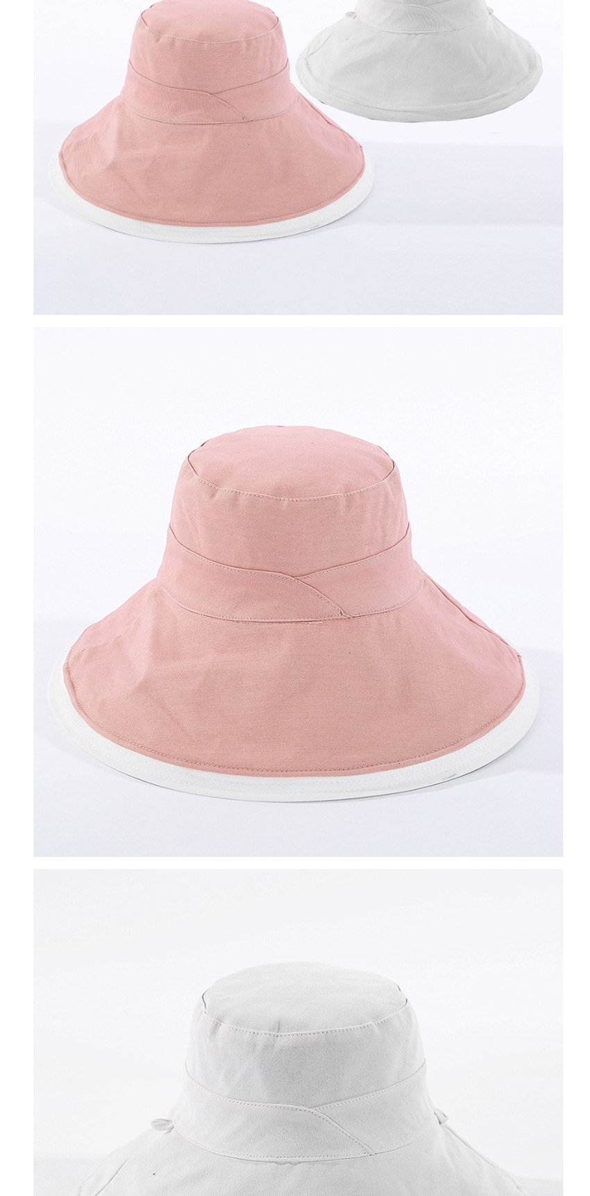 Fashion Pink Cotton Fisherman Hat,Sun Hats