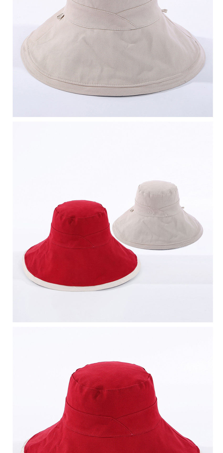 Fashion Red Cotton Fisherman Hat,Sun Hats