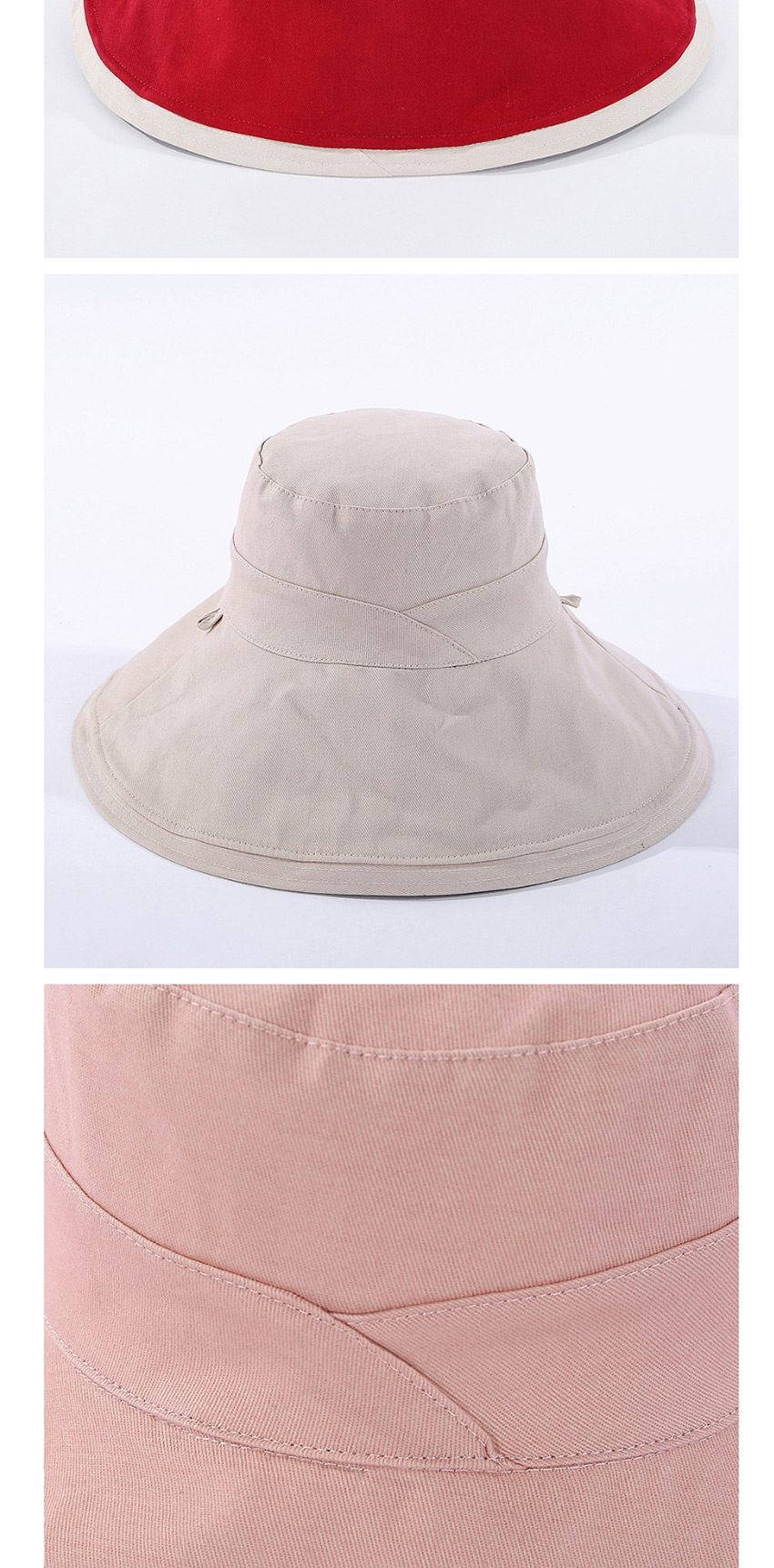 Fashion Beige Cotton Fisherman Hat,Sun Hats