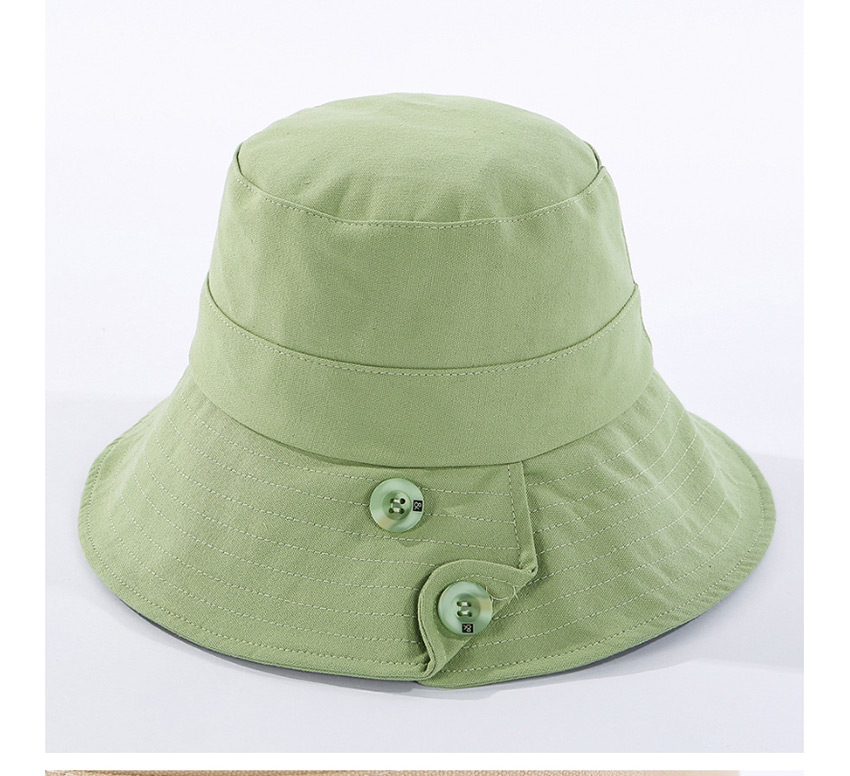 Fashion Beige Cotton Button Car Line Shade Fisherman Hat,Sun Hats