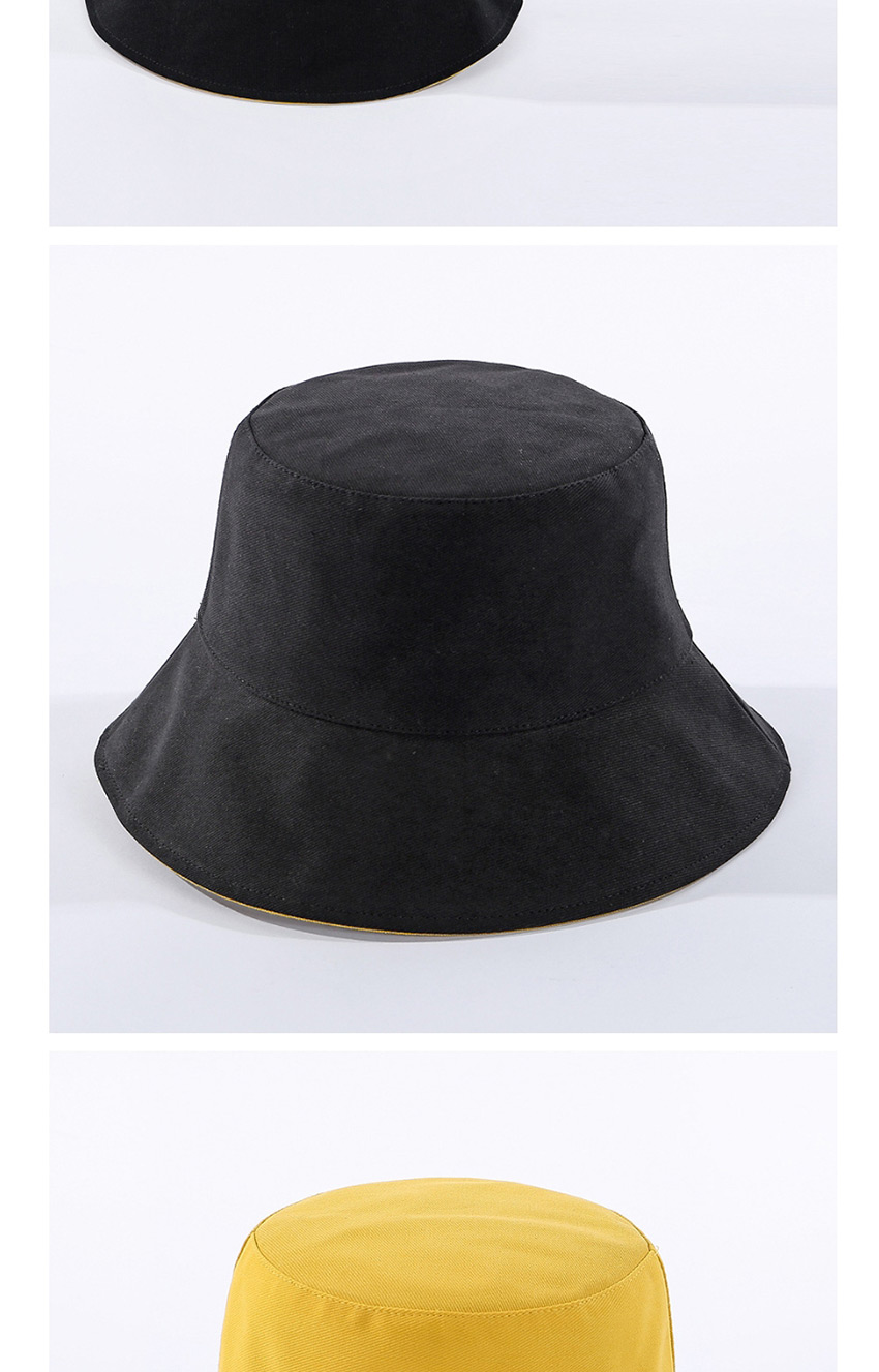 Fashion Black Smooth Cotton Fisherman Hat,Sun Hats