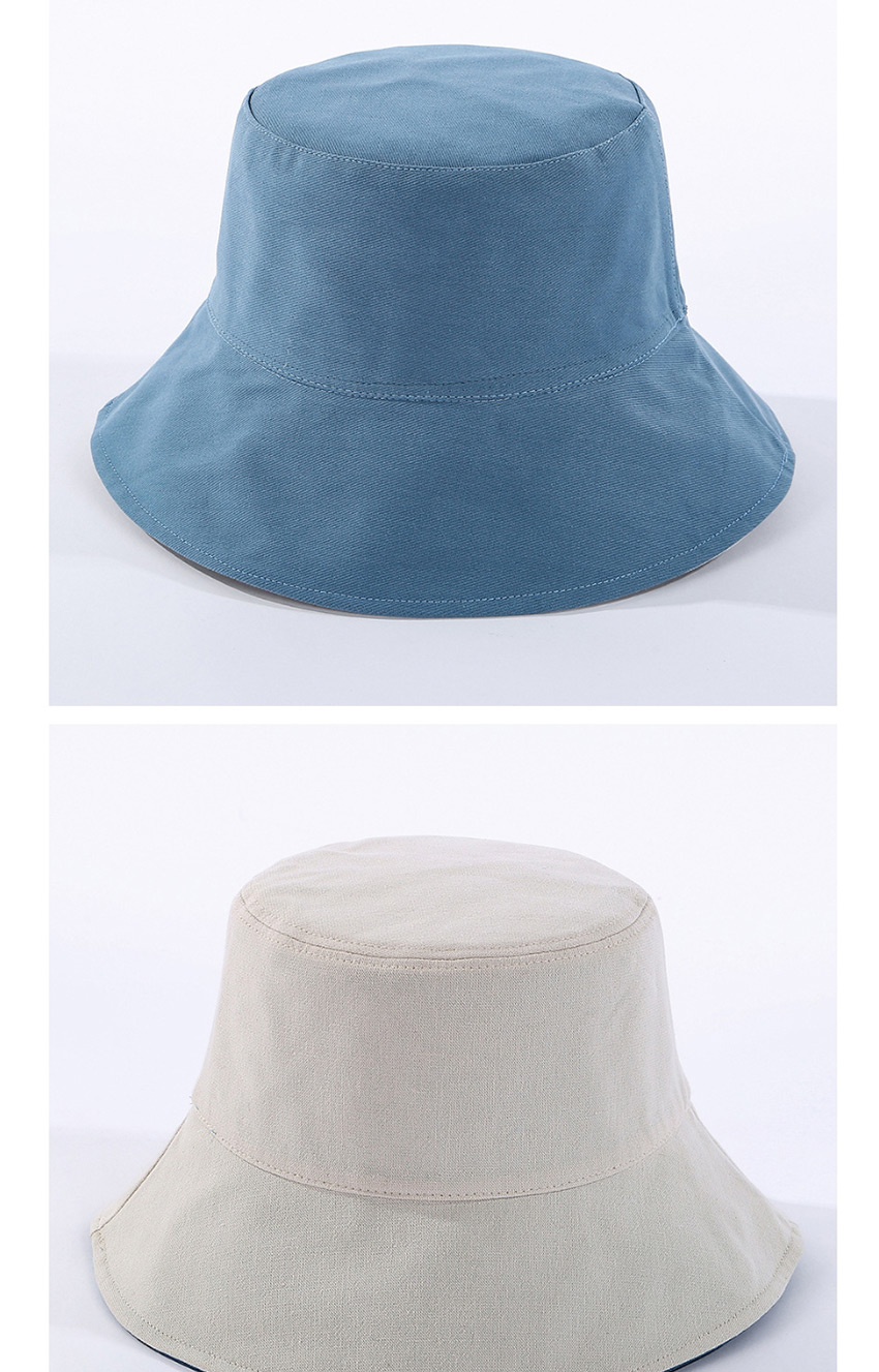 Fashion Blue Smooth Cotton Fisherman Hat,Sun Hats