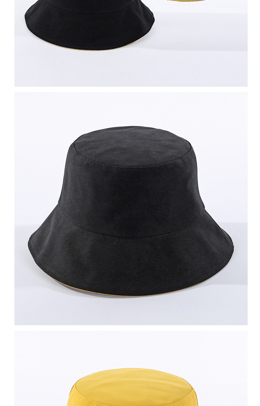 Fashion Black Smooth Cotton Fisherman Hat,Sun Hats
