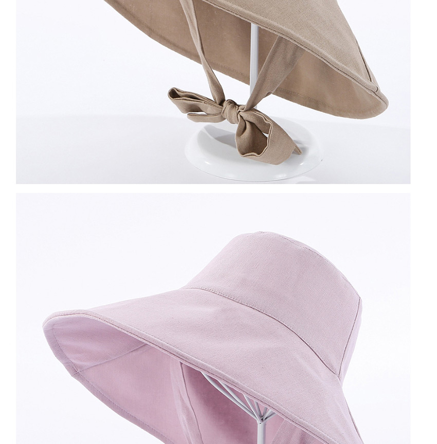 Fashion Pink Fisherman Hat With Big Eaves Band And Bow,Sun Hats