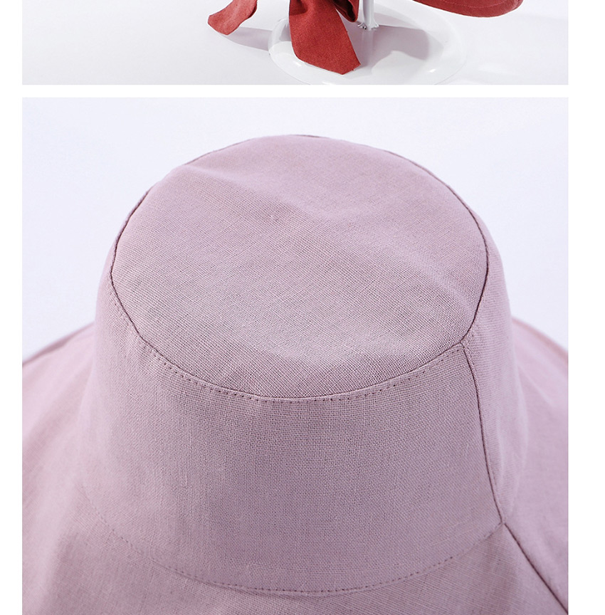 Fashion Brick Red Fisherman Hat With Big Eaves Band And Bow,Sun Hats