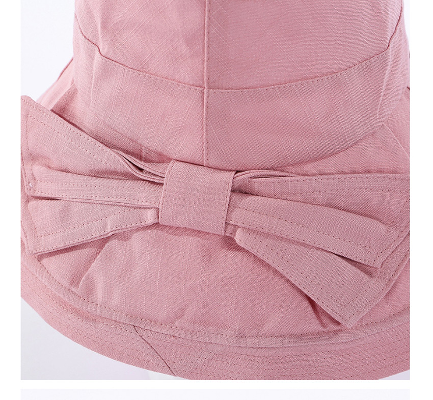 Fashion Pink Bow Ruffled Big Brim Visor,Sun Hats